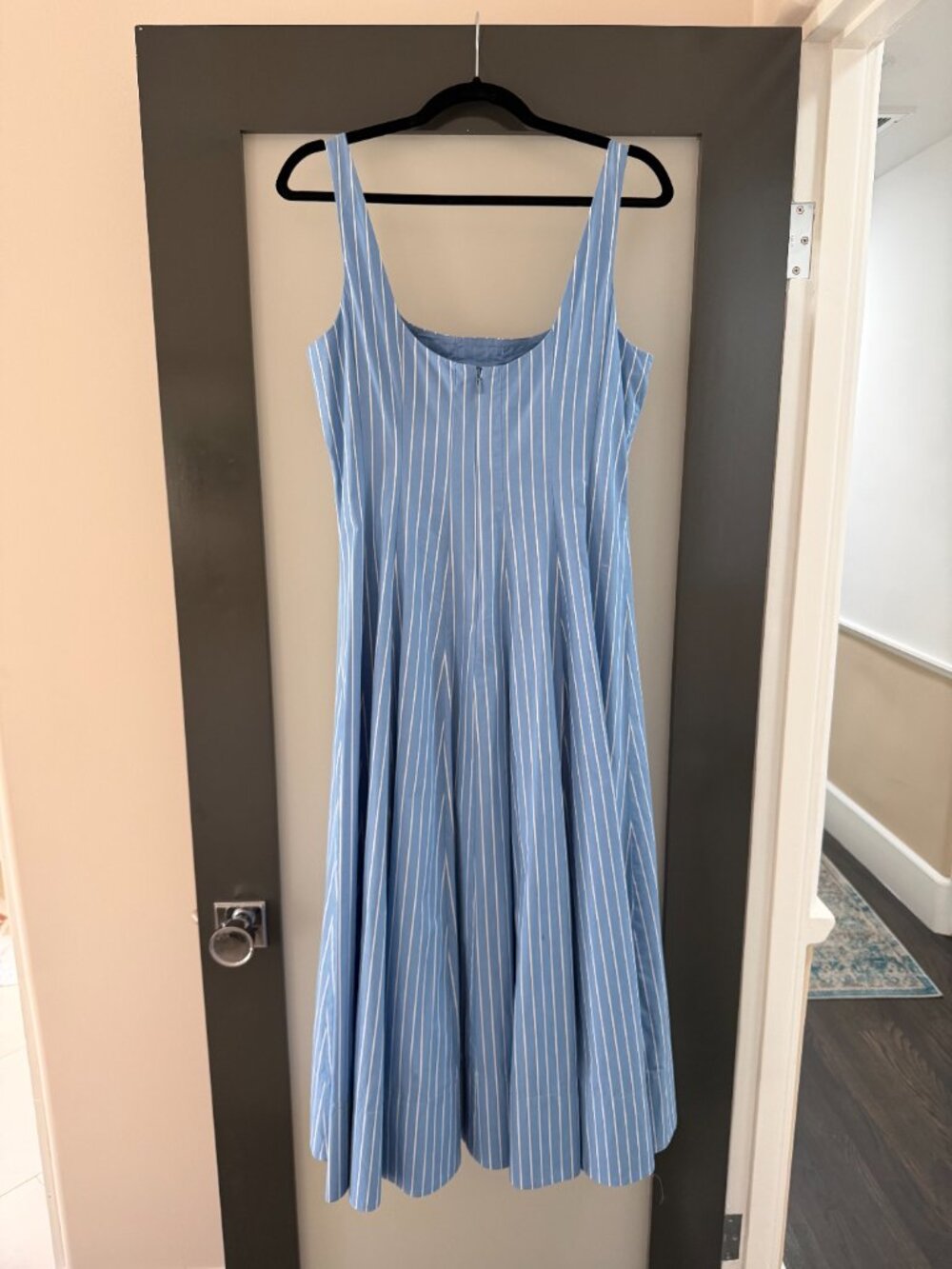 Staud Blue Striped Dress (Size 12) - Picture 2 of 3